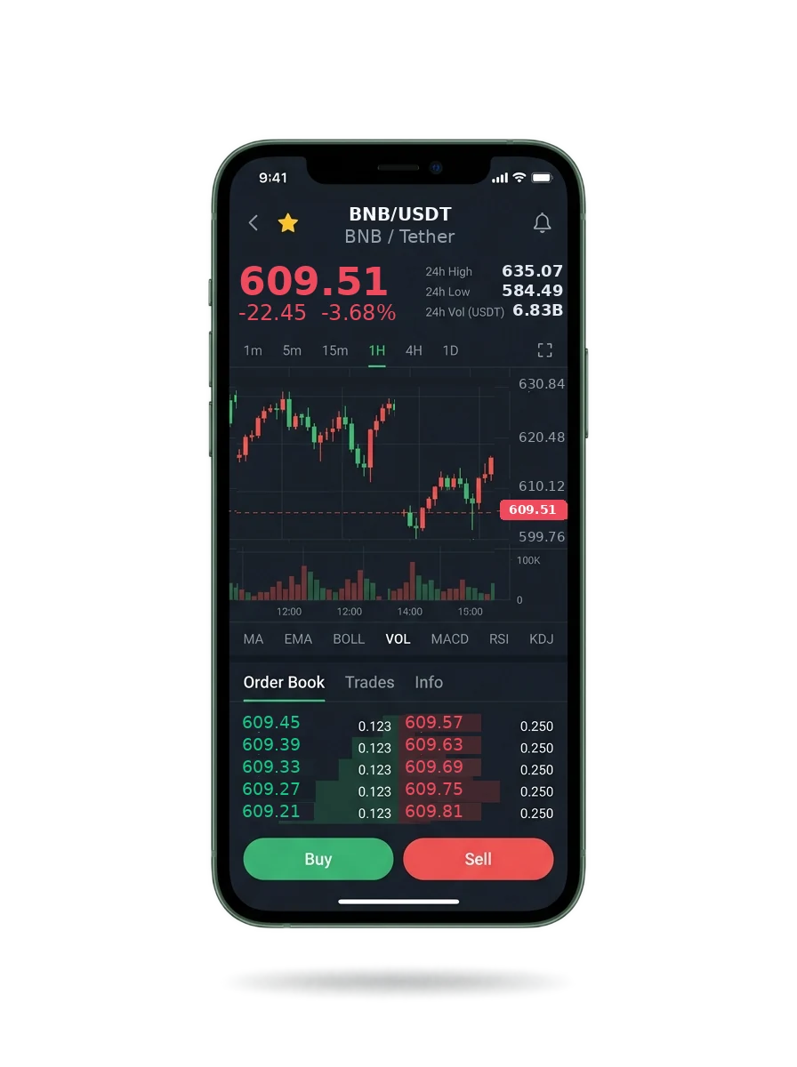 Mobile app screen showing the portfolio summary and a message from an account manager